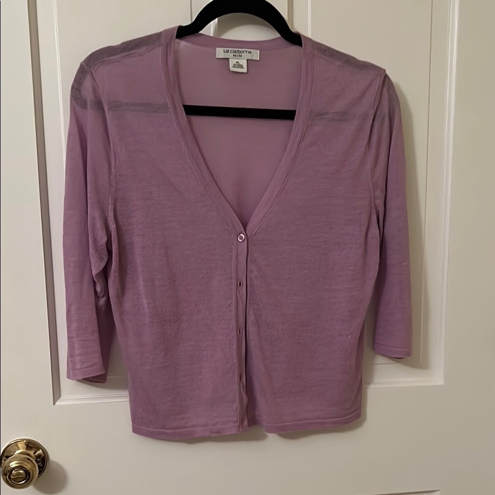 Liz Claiborne Purple Cardigan LP